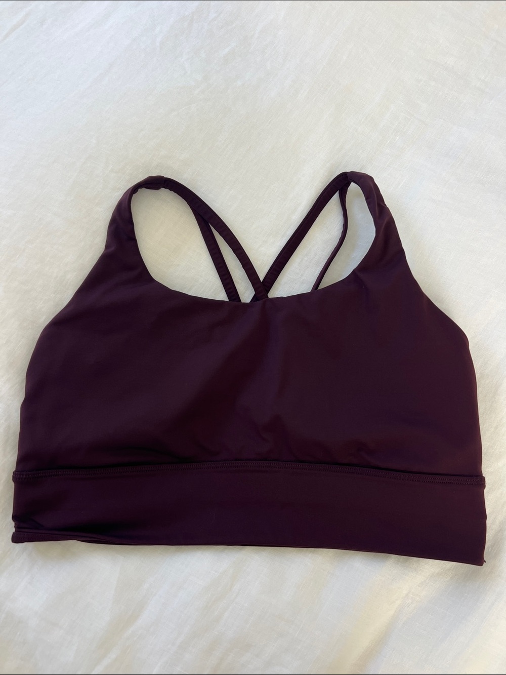 lululemon athletica Deep Plum Strappy Sports Bra